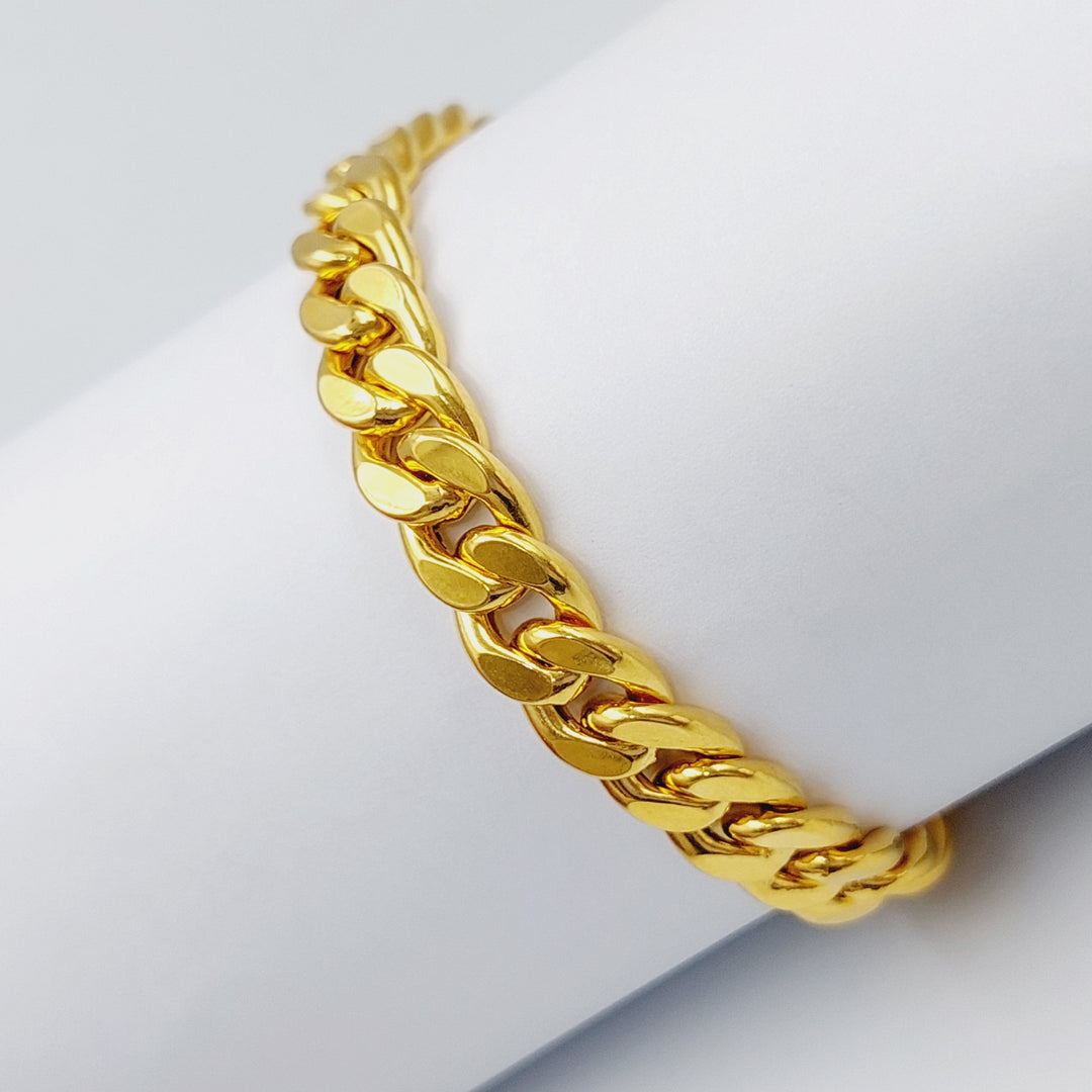 21K Gold Chain Bracelet by Saeed Jewelry - Image 1