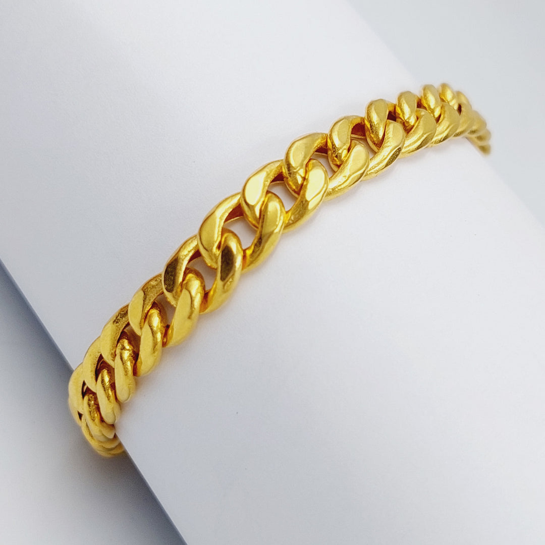 21K Gold Chain Bracelet by Saeed Jewelry - Image 1