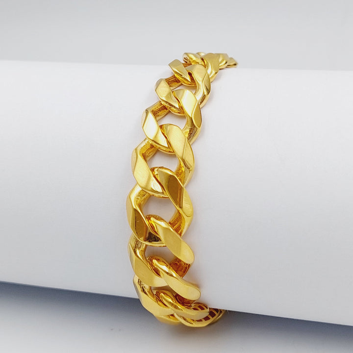 21K Gold Chain Bracelet by Saeed Jewelry - Image 6