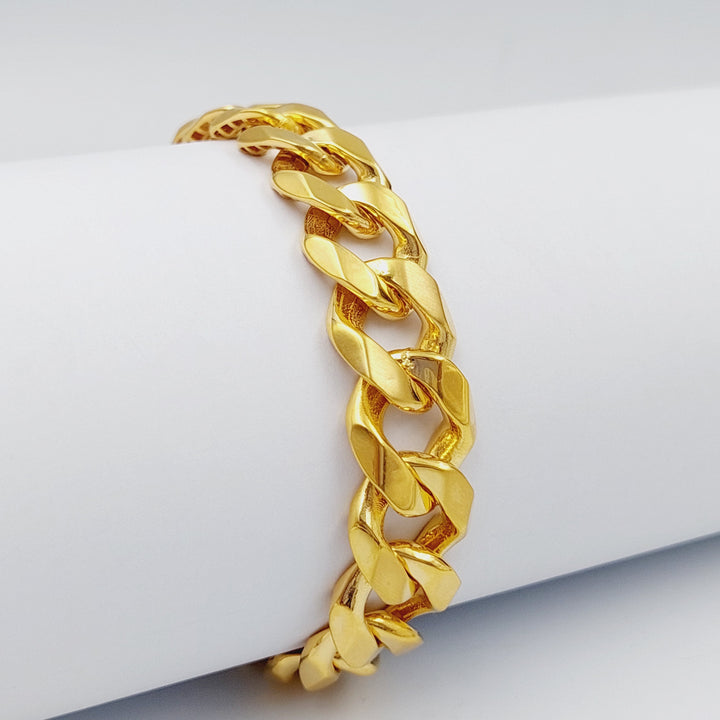 21K Gold Chain Bracelet by Saeed Jewelry - Image 1