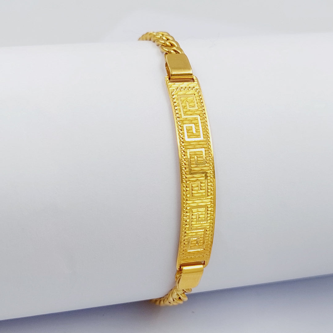 21K Gold Chain Bracelet by Saeed Jewelry - Image 5