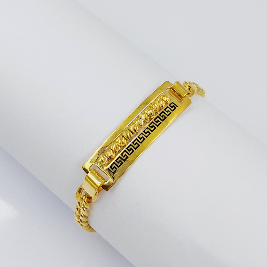 21K Gold Chain Bracelet by Saeed Jewelry - Image 9