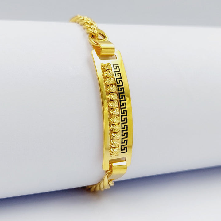 21K Gold Chain Bracelet by Saeed Jewelry - Image 1