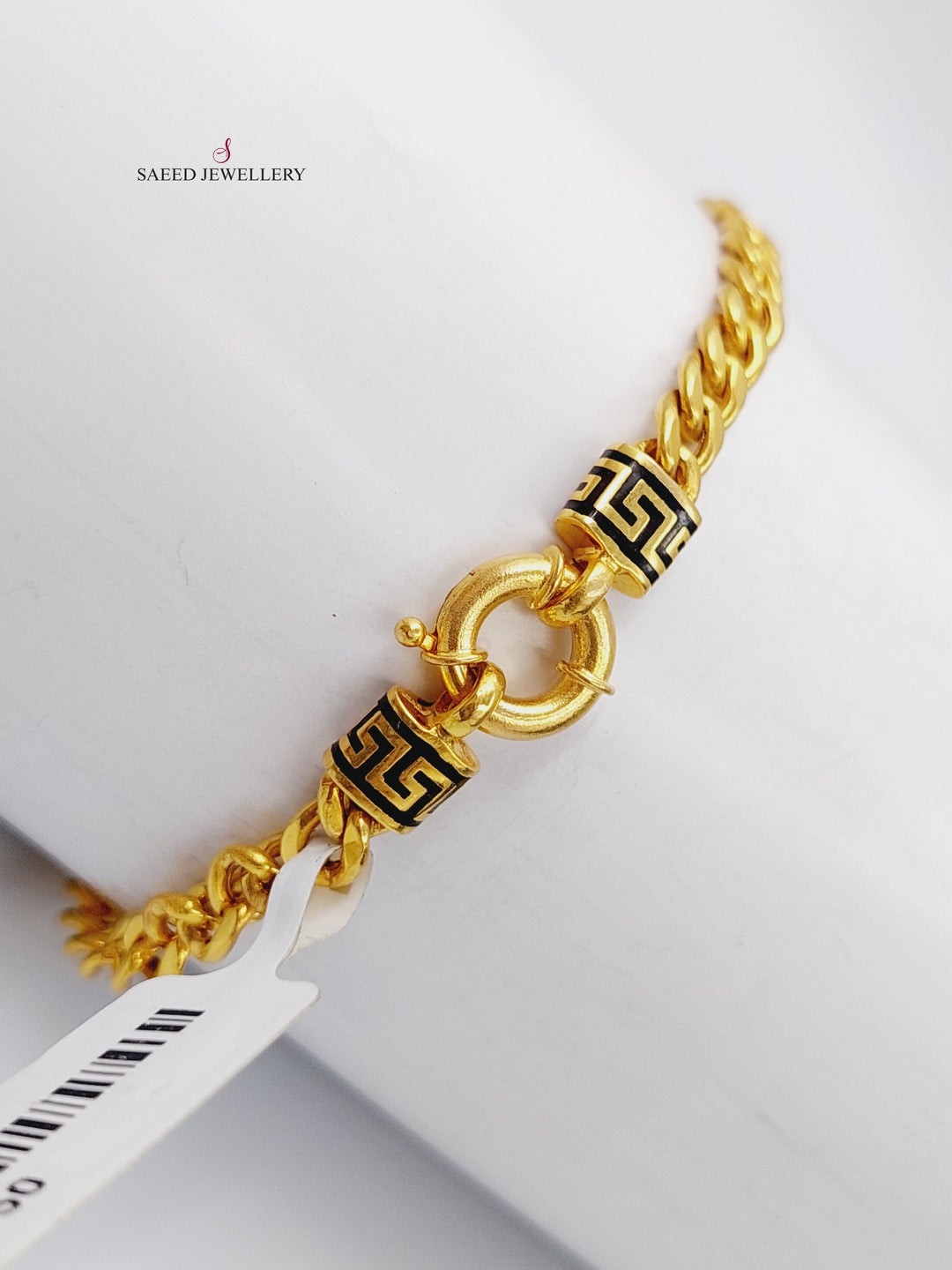 21K Gold Chain Bracelet by Saeed Jewelry - Image 4