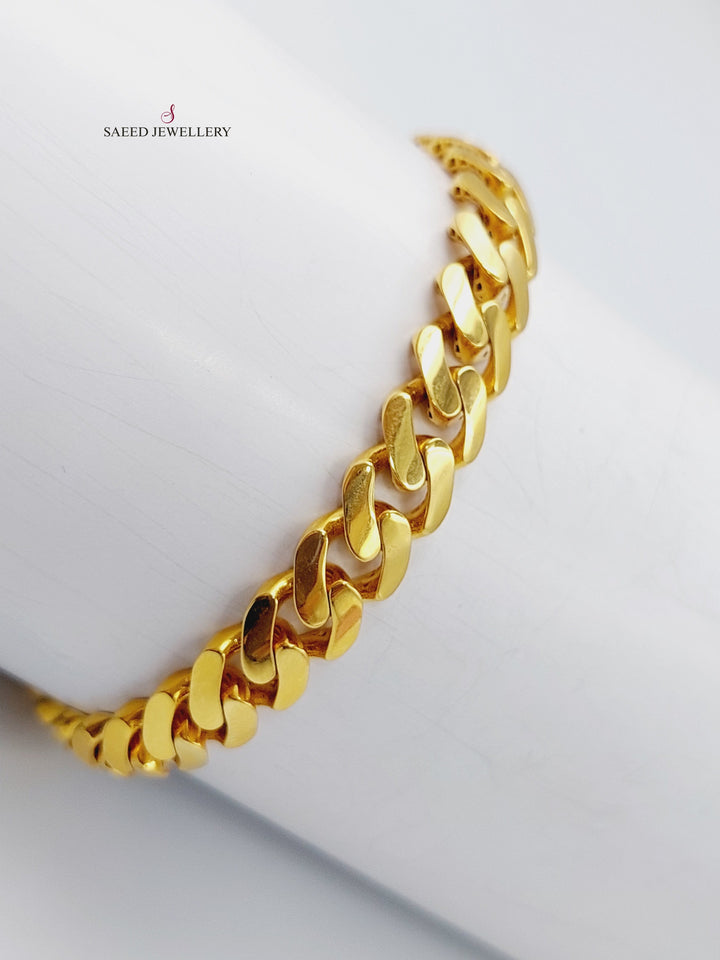 21K Gold Chain Bracelet by Saeed Jewelry - Image 3