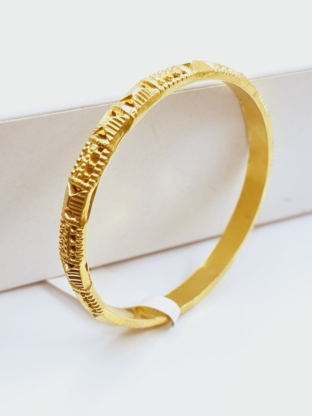 21K Gold Children's Bangle of children by Saeed Jewelry - Image 3