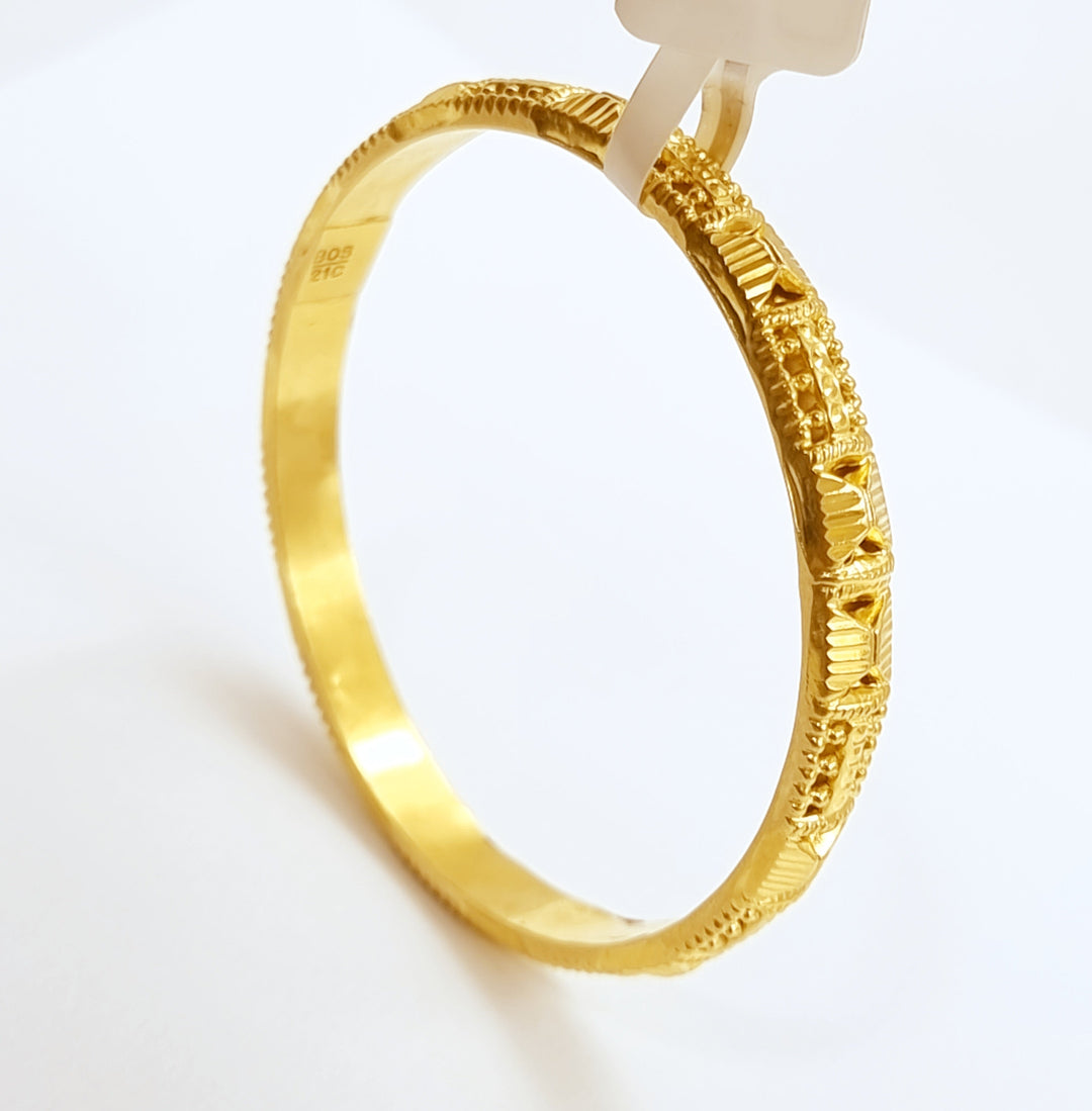 21K Gold Children's Bangle of children by Saeed Jewelry - Image 1