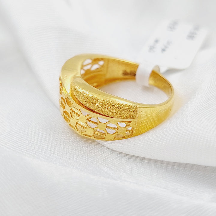 21K Gold Clamp Ring by Saeed Jewelry - Image 5