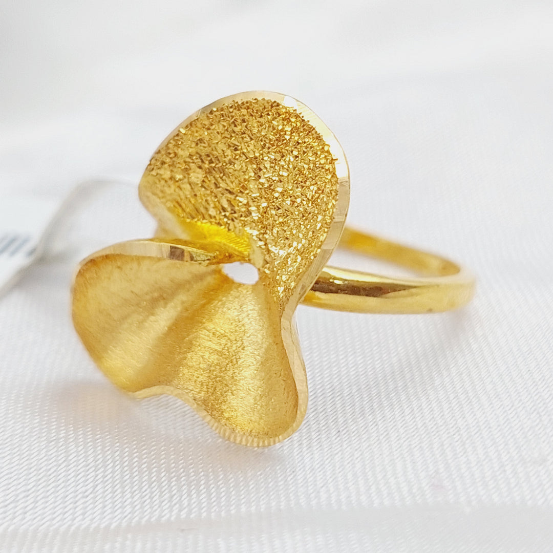 21K Gold Classic Ring by Saeed Jewelry - Image 3