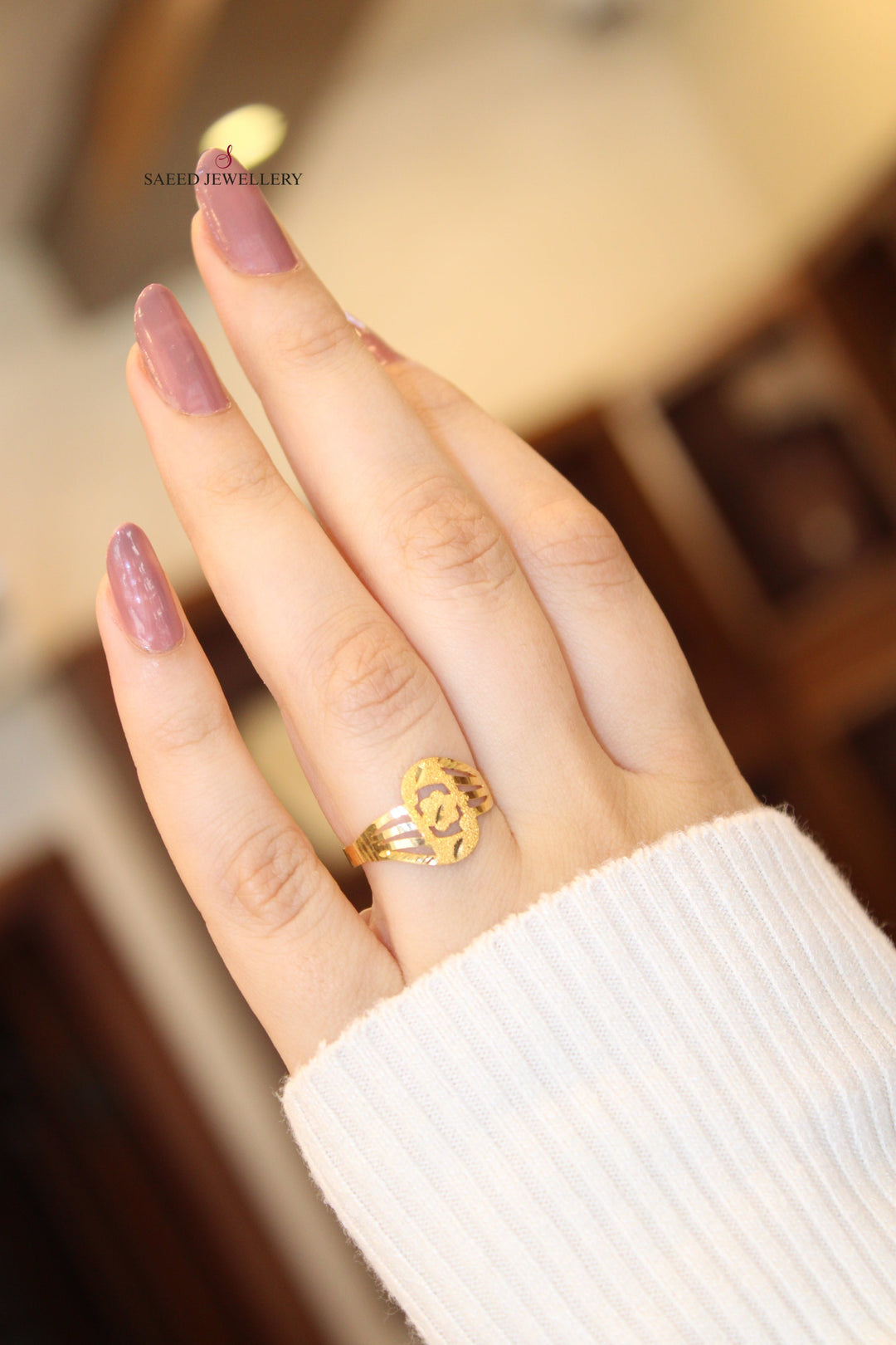 21K Gold Classic Ring by Saeed Jewelry - Image 2