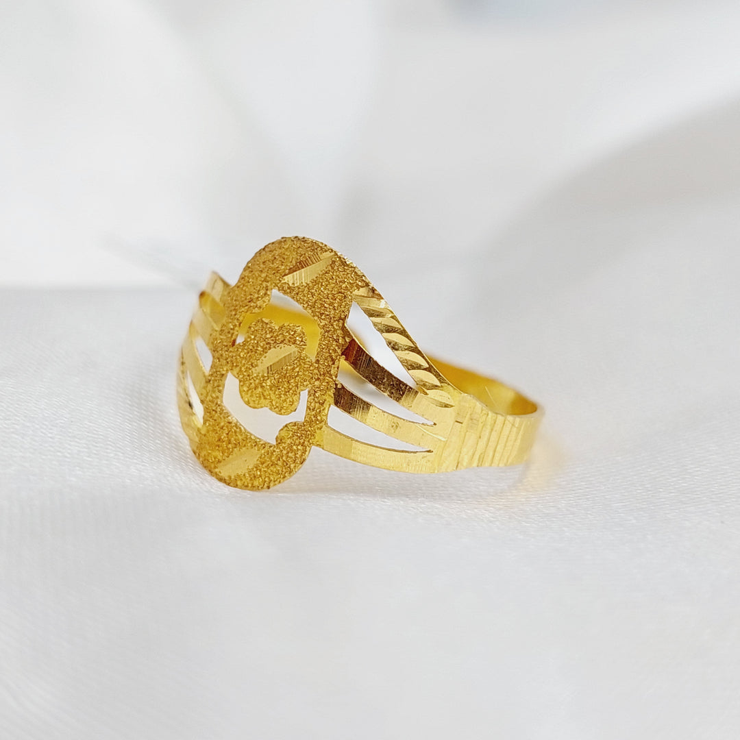 21K Gold Classic Ring by Saeed Jewelry - Image 3