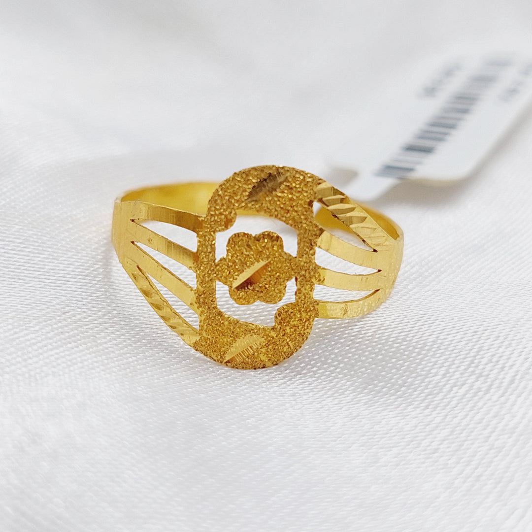 21K Gold Classic Ring by Saeed Jewelry - Image 6