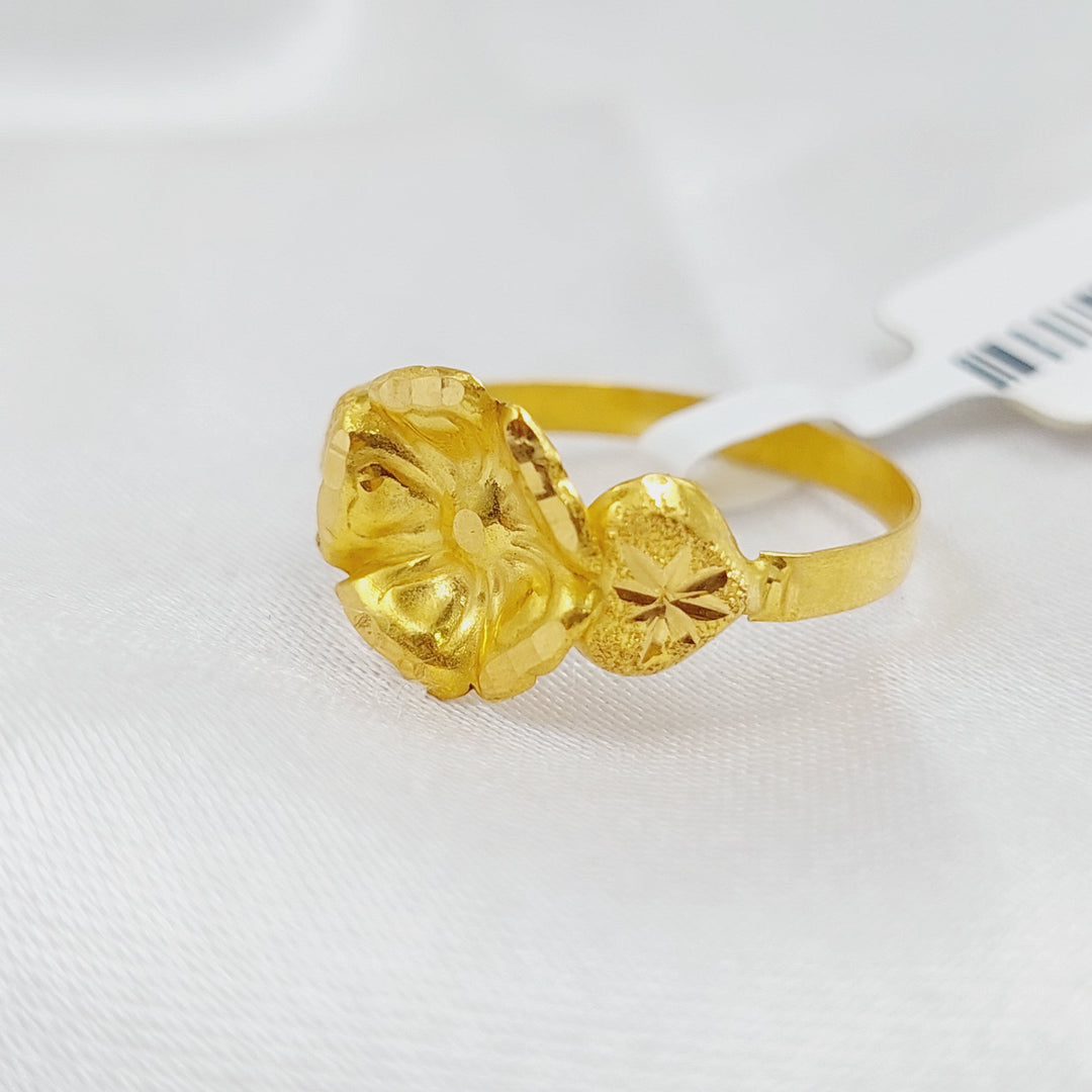 21K Gold Classic Ring by Saeed Jewelry - Image 3