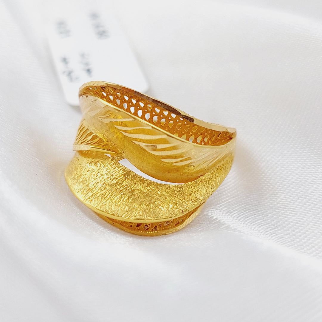 21K Gold Classic Ring by Saeed Jewelry - Image 6