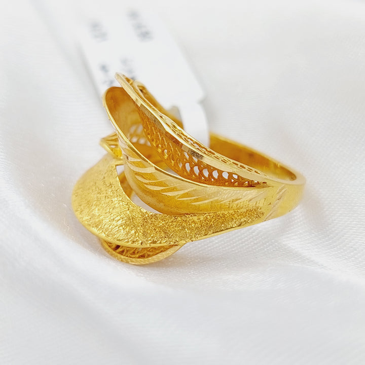 21K Gold Classic Ring by Saeed Jewelry - Image 5