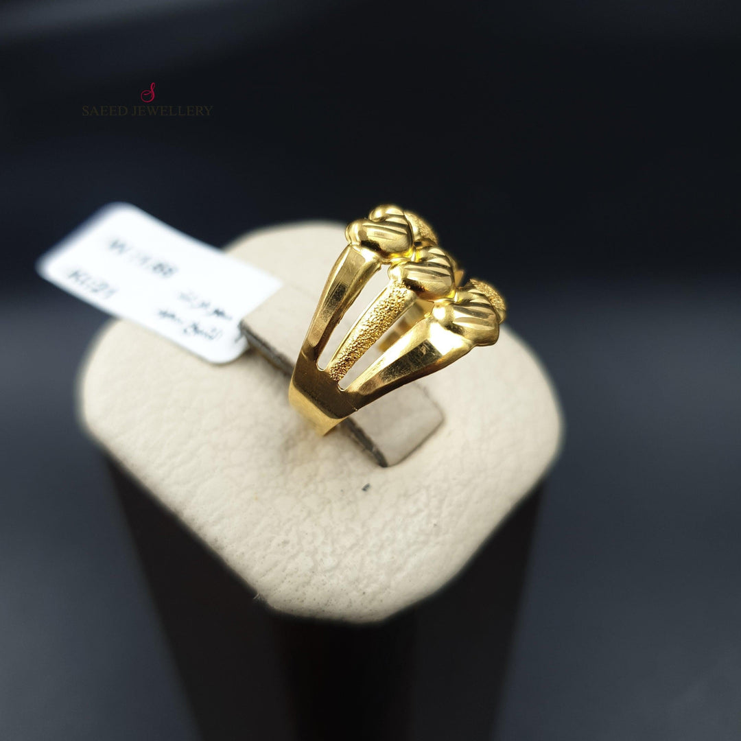 21K Gold Classic Ring by Saeed Jewelry - Image 2