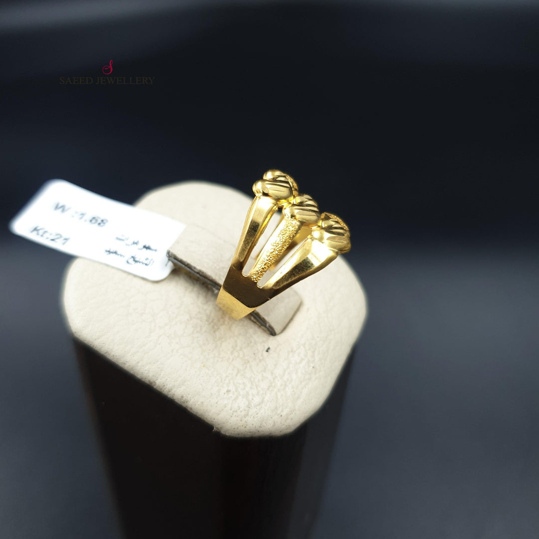 21K Gold Classic Ring by Saeed Jewelry - Image 5