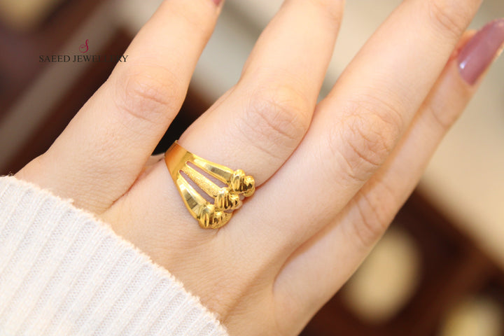 21K Gold Classic Ring by Saeed Jewelry - Image 1