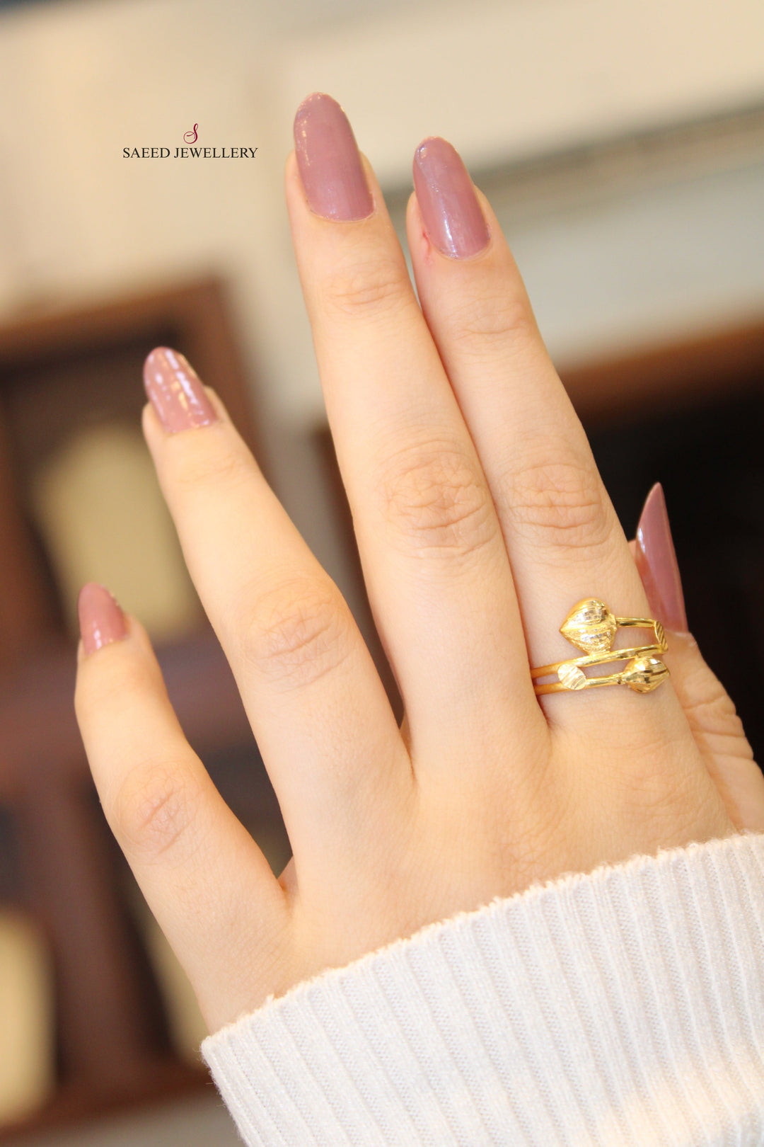 21K Gold Classic Ring by Saeed Jewelry - Image 2