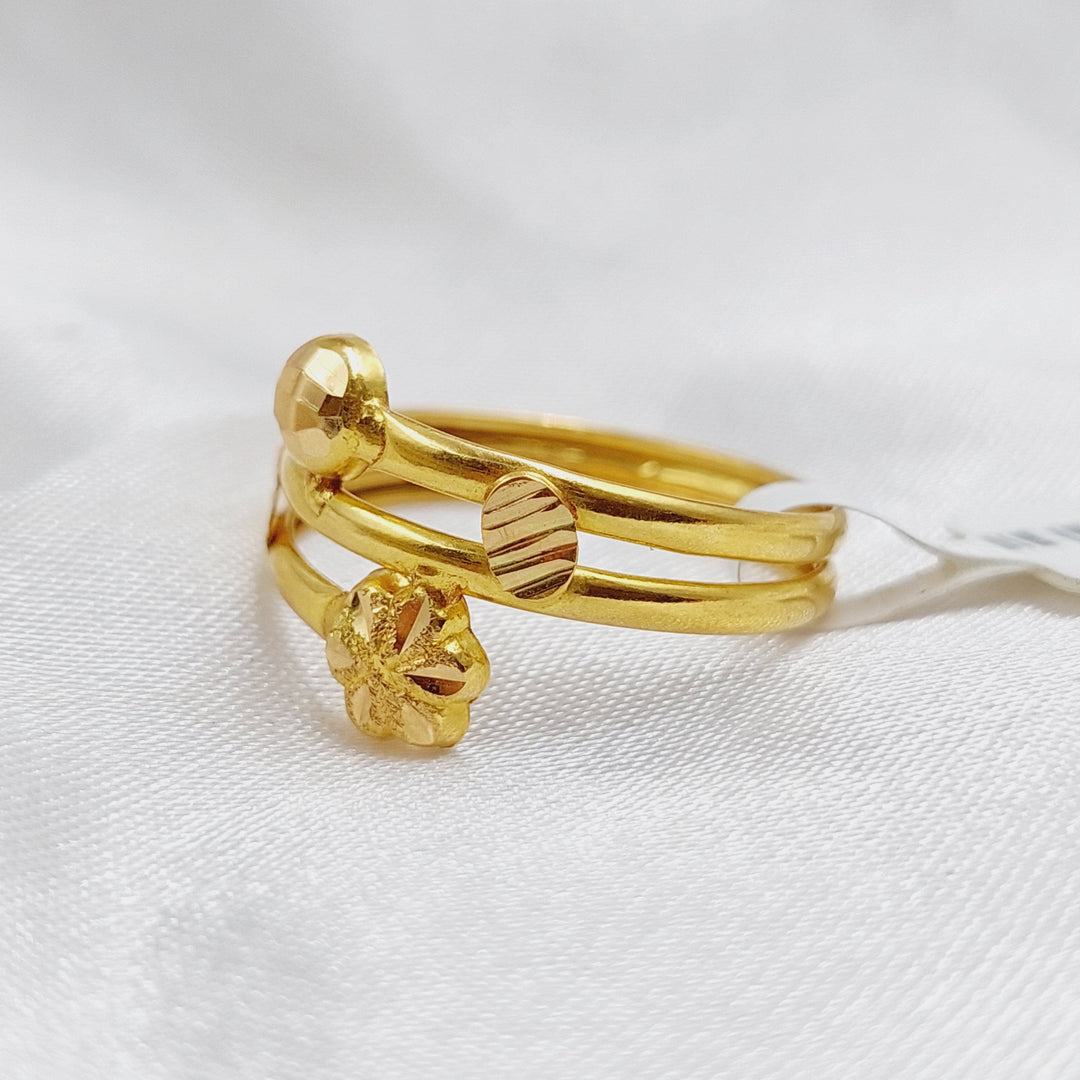 21K Gold Classic Ring by Saeed Jewelry - Image 3