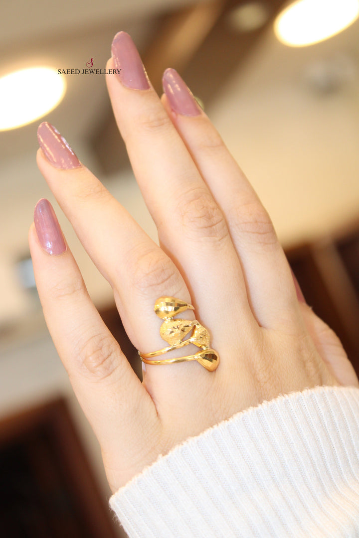 21K Gold Classic Ring by Saeed Jewelry - Image 1