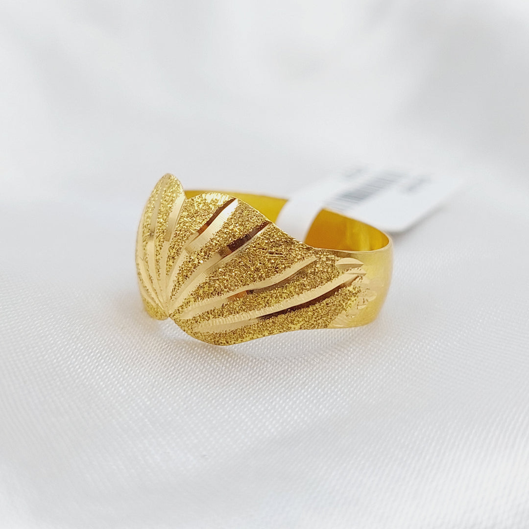 21K Gold Classic Ring by Saeed Jewelry - Image 3