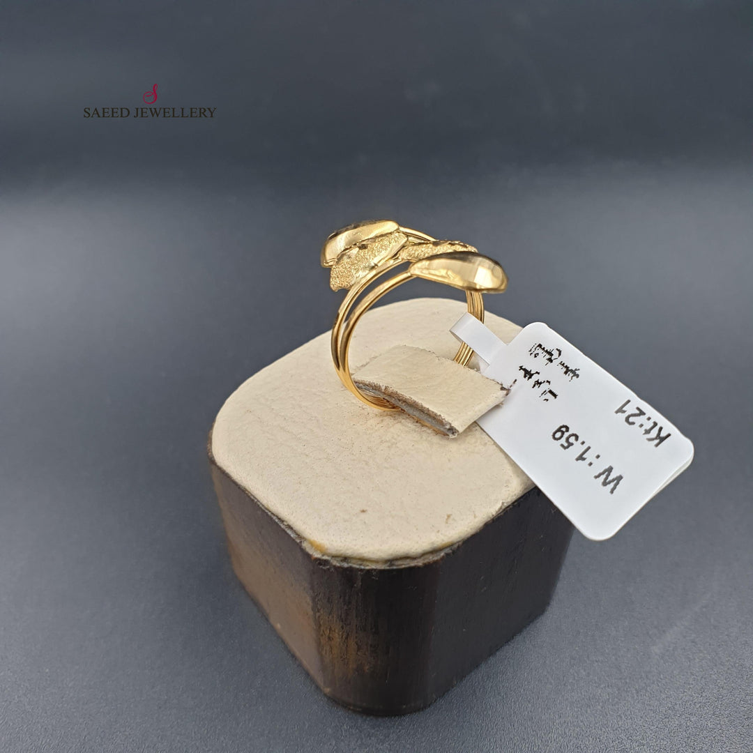 21K Gold Classic Ring by Saeed Jewelry - Image 4