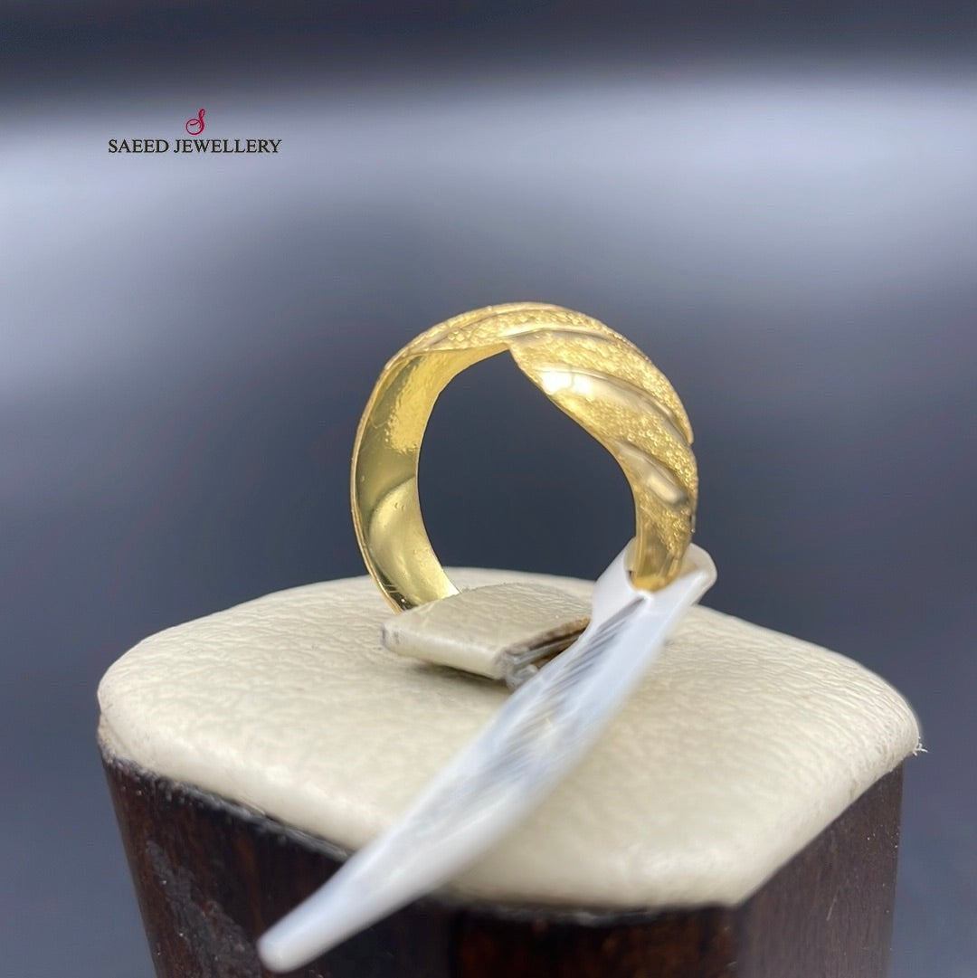 21K Gold Classic Ring by Saeed Jewelry - Image 7