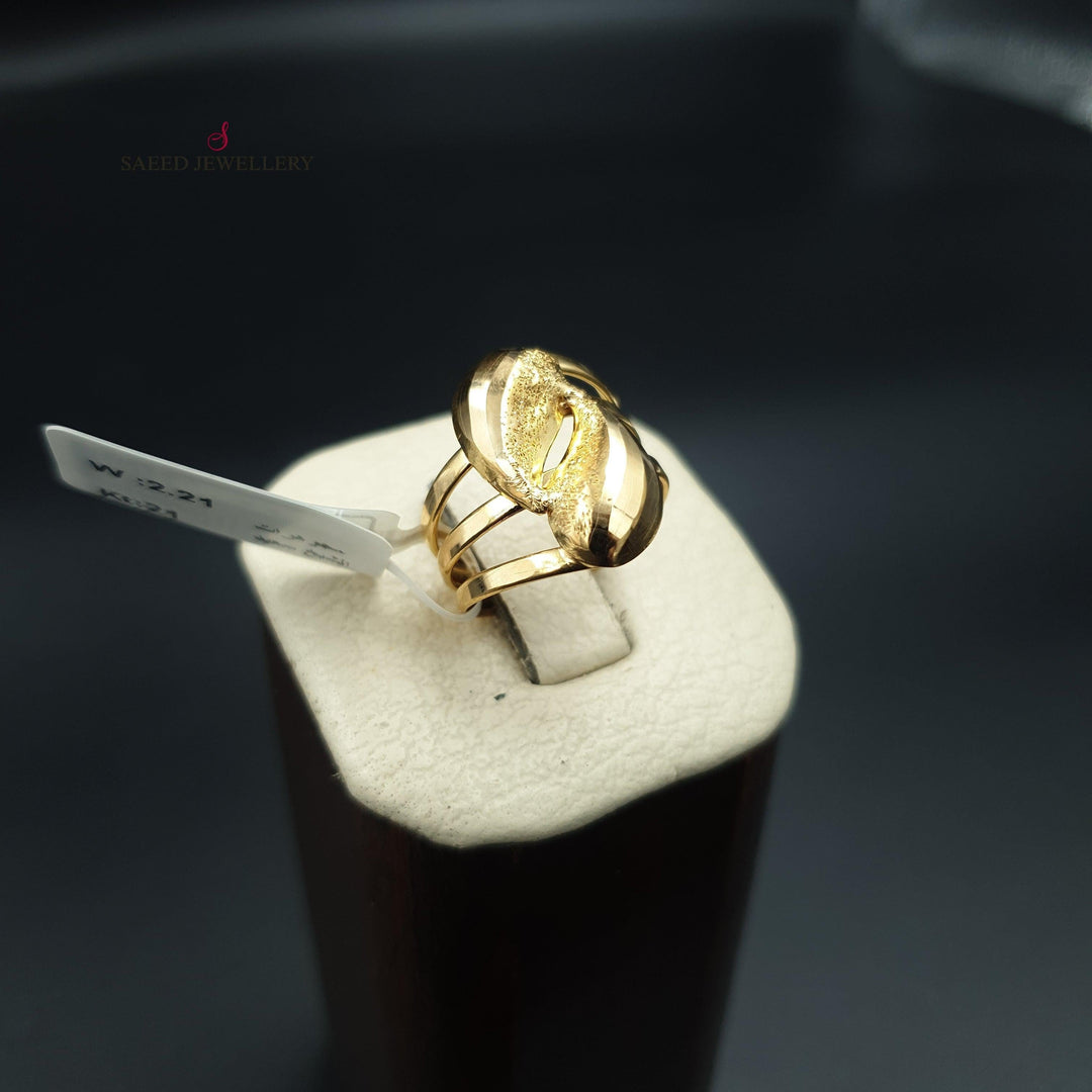 21K Gold Classic Ring by Saeed Jewelry - Image 2