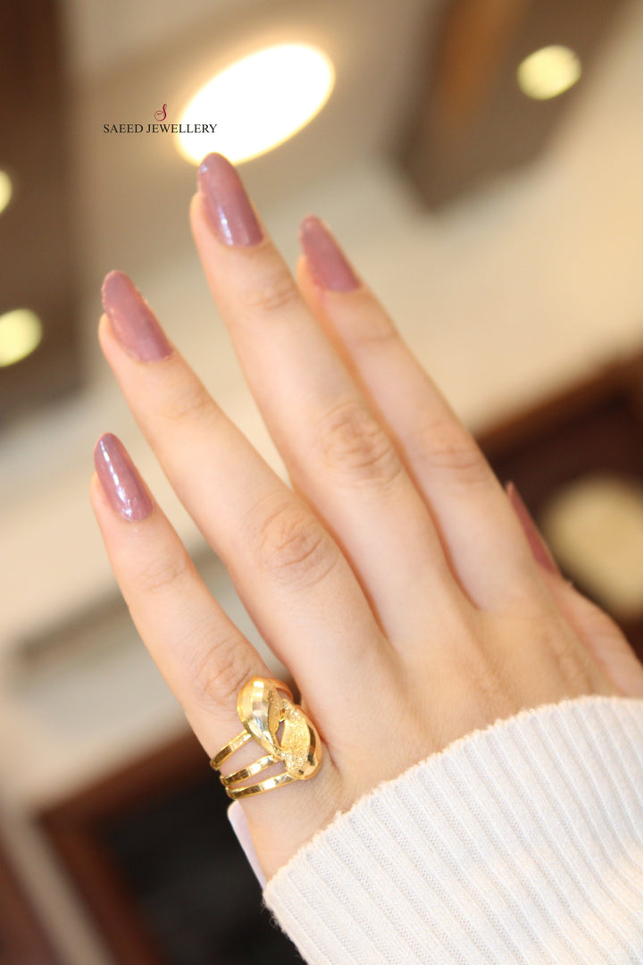 21K Gold Classic Ring by Saeed Jewelry - Image 10