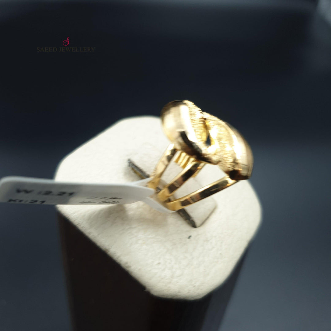 21K Gold Classic Ring by Saeed Jewelry - Image 11