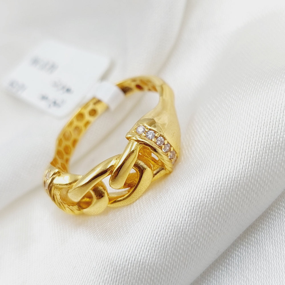 21K Gold Classic Ring by Saeed Jewelry - Image 2