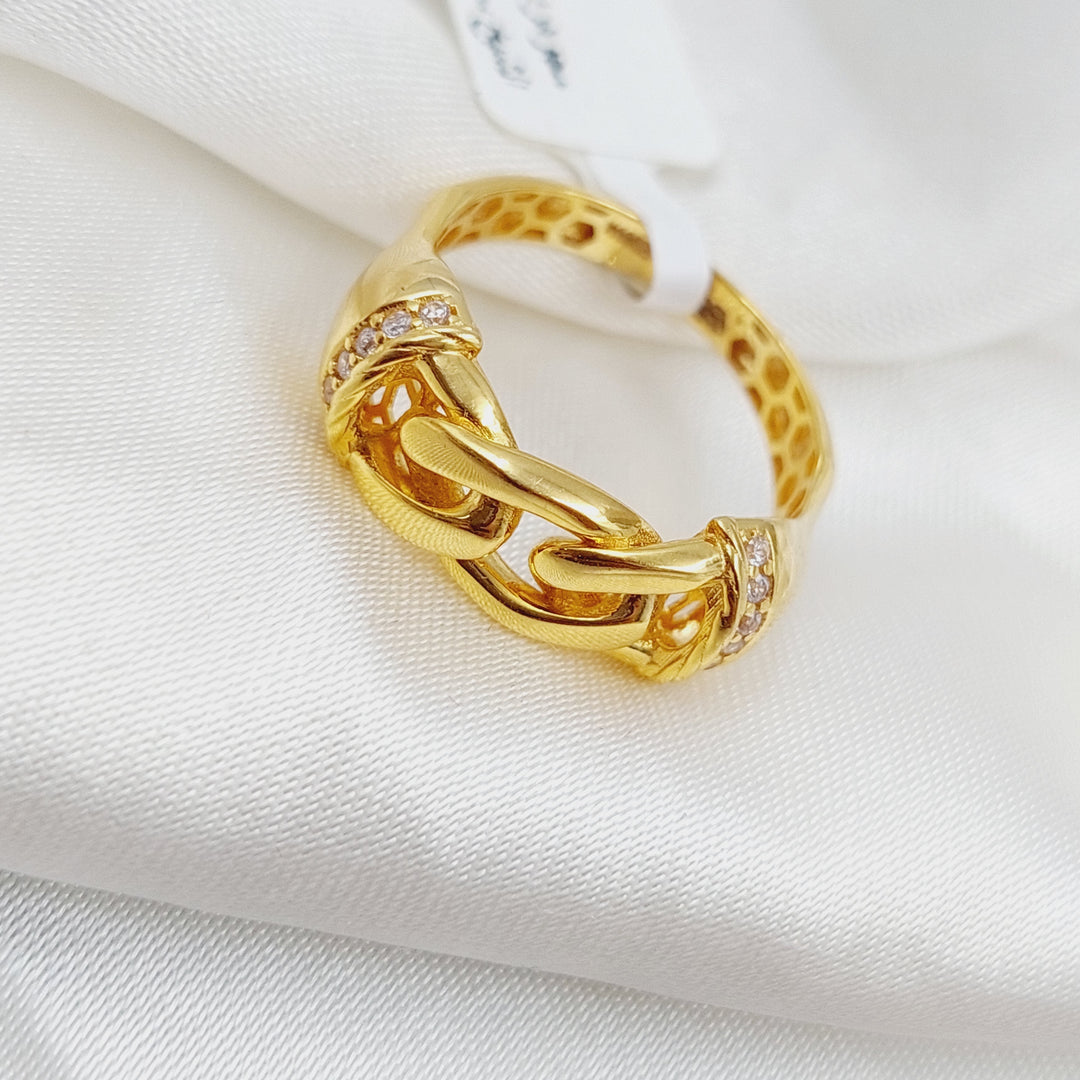 21K Gold Classic Ring by Saeed Jewelry - Image 3