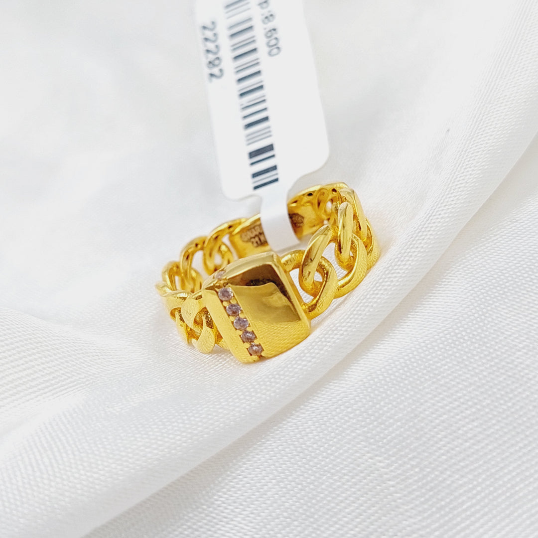 21K Gold Classic Ring by Saeed Jewelry - Image 2