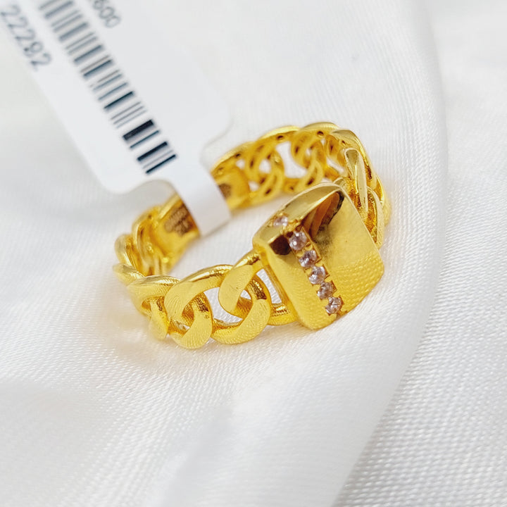 21K Gold Classic Ring by Saeed Jewelry - Image 1