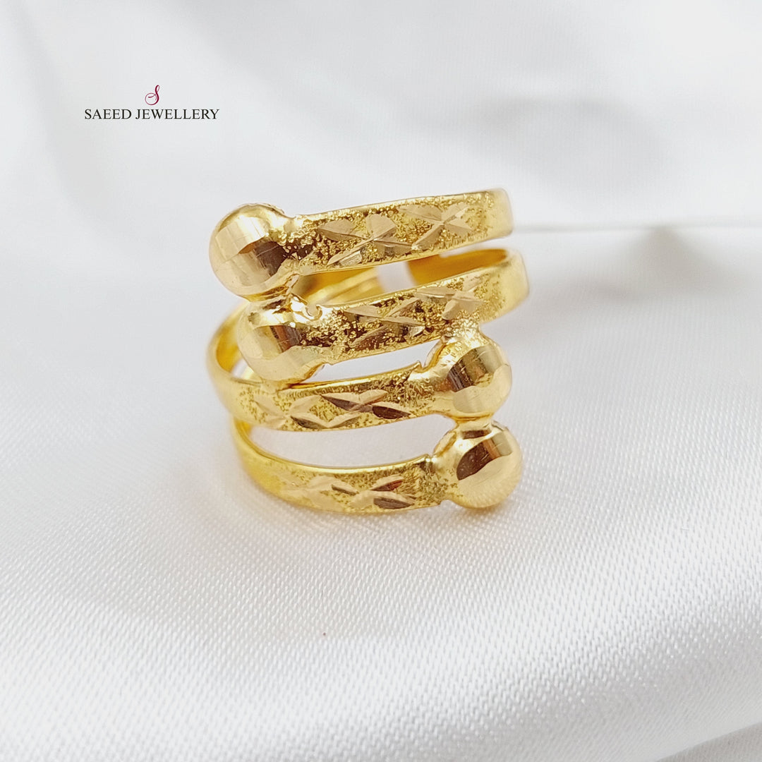 21K Gold Classic Ring by Saeed Jewelry - Image 6