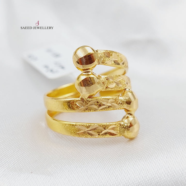 21K Gold Classic Ring by Saeed Jewelry - Image 1