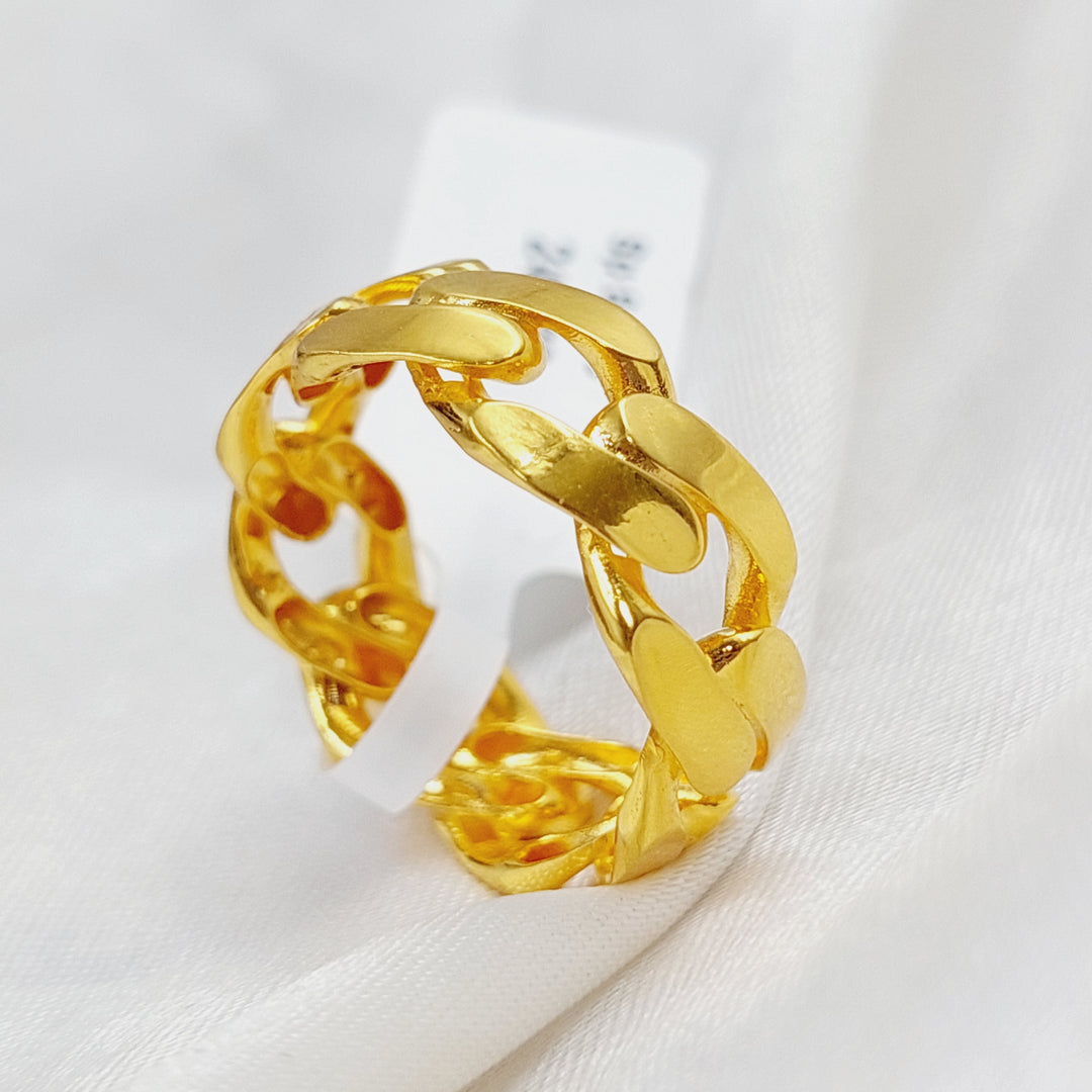 21K Gold Classic Ring by Saeed Jewelry - Image 3