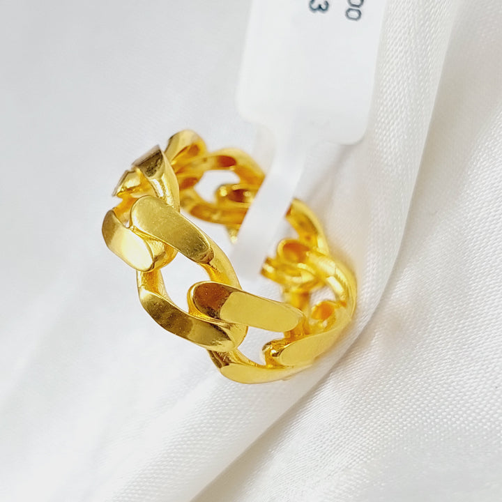 21K Gold Classic Ring by Saeed Jewelry - Image 4