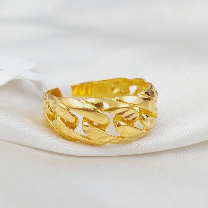 21K Gold Classic Ring by Saeed Jewelry - Image 1