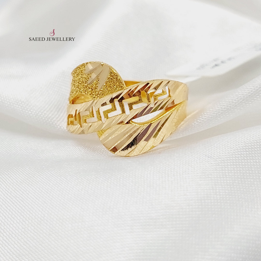 21K Gold Classic Ring by Saeed Jewelry - Image 4