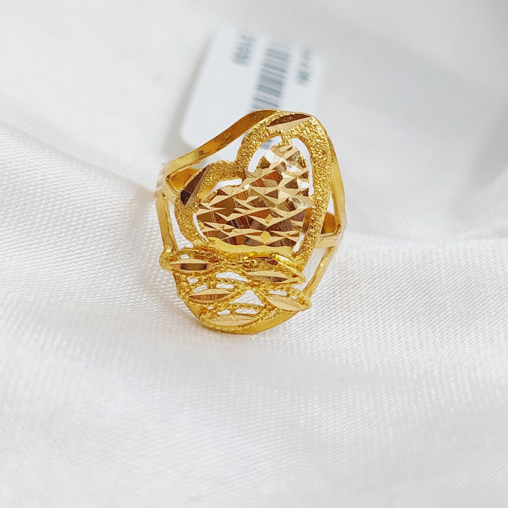 21K Gold Classic Ring by Saeed Jewelry - Image 5