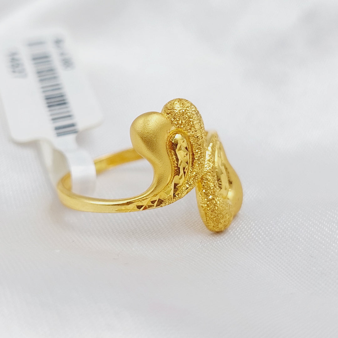 21K Gold Classic Ring by Saeed Jewelry - Image 4