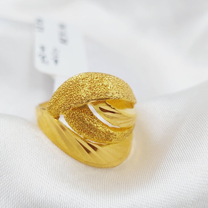 21K Gold Classic Ring by Saeed Jewelry - Image 3