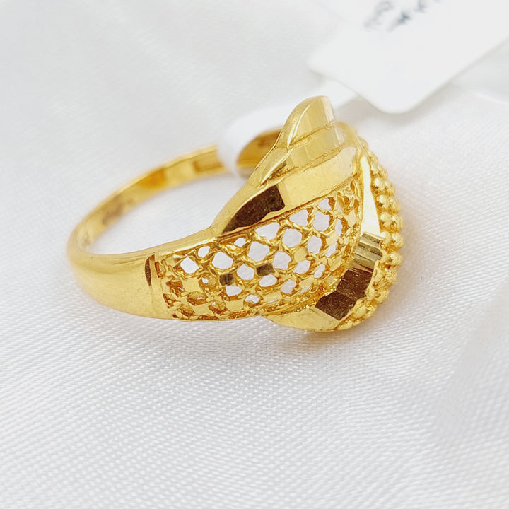 21K Gold Classic Ring by Saeed Jewelry - Image 3