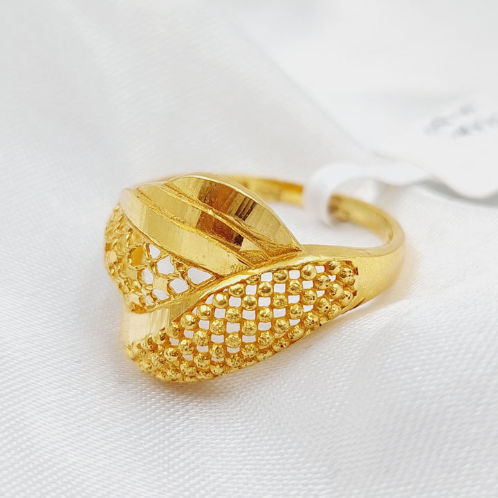 21K Gold Classic Ring by Saeed Jewelry - Image 1