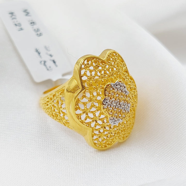 21K Gold Classic Ring by Saeed Jewelry - Image 5