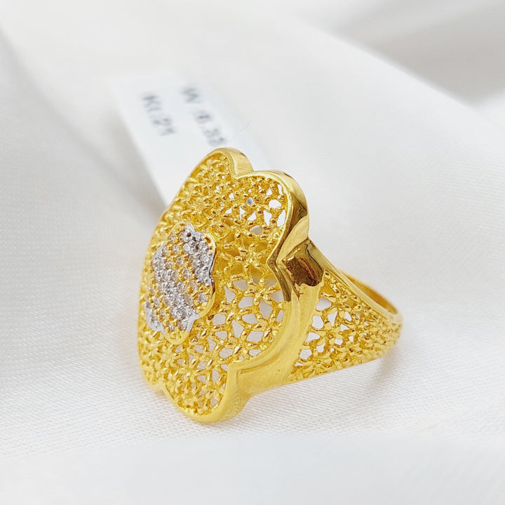 21K Gold Classic Ring by Saeed Jewelry - Image 1