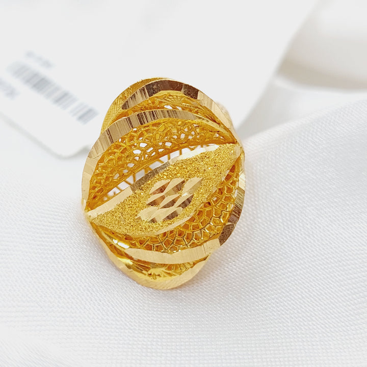 21K Gold Classic Ring by Saeed Jewelry - Image 3