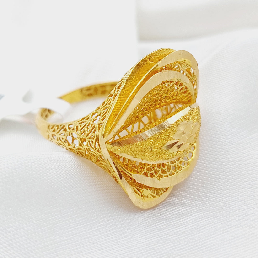 21K Gold Classic Ring by Saeed Jewelry - Image 1